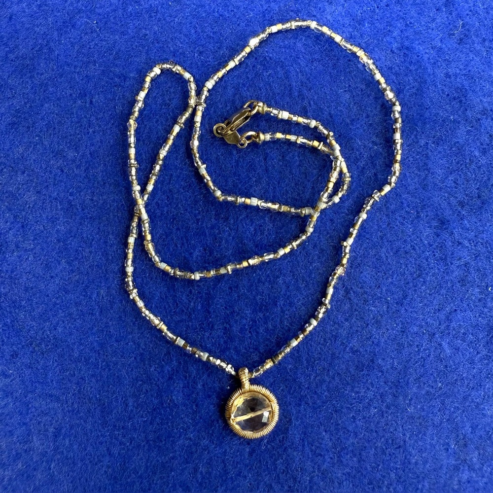 14kt Gold Filled Boho Beaded necklace.